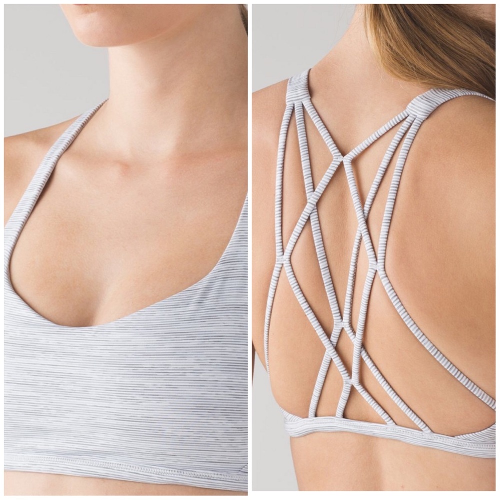 Lululemon Free To Be Zen Bra Wee Battleship Gray